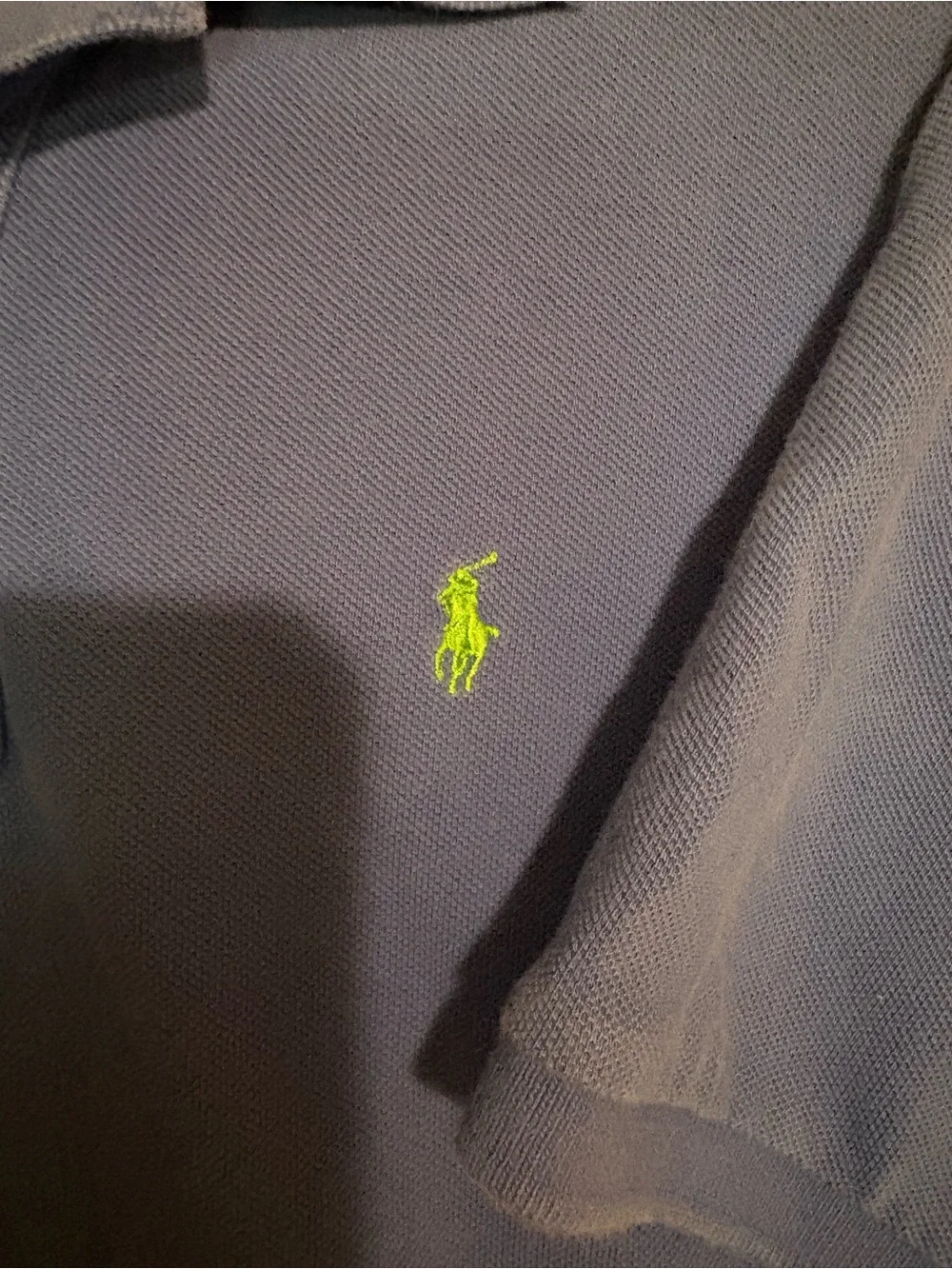Ralph Lauren Polo Shirt in Medium Blue with Green Pony